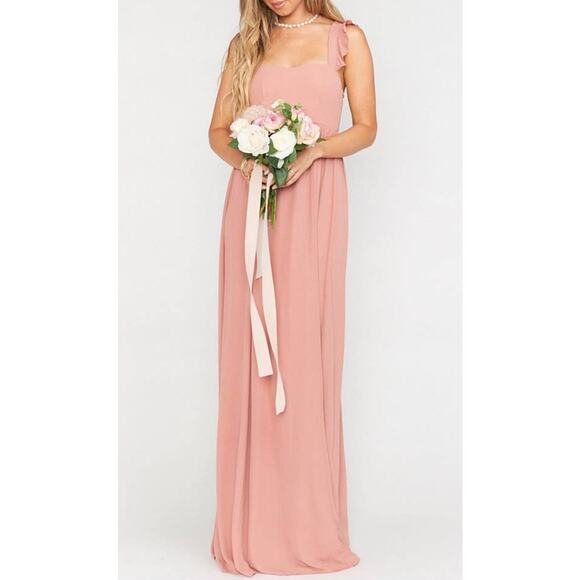 Show Me Your MuMu June Maxi Dress Rustic Mauve Crisp XL NWT - Picture 2 of 9